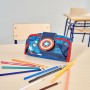 Trousse d'écolier Marvel Bleu (22 x 12 x 7 cm) de Marvel, Trousses - Réf : S0732477, Prix : 10,47 €, Remise : %