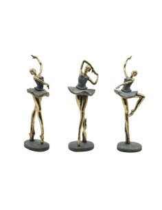 Figura Decorativa Home ESPRIT 27 x 9,5 x 14,5 cm (3 Unidades) Bicicleta | Tienda24 Tienda24.eu