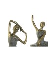 Figura Decorativa Home ESPRIT Cinzento Dourado Bailarina Ballet 15 x 10 x 43 cm (3 Unidades) | Tienda24 Tienda24.eu