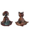 Decorative Figure Home ESPRIT Multicolour animals 20 x 13,5 x 22,5 cm (2 Units) | Tienda24 Tienda24.eu