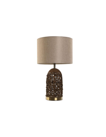 Desk lamp Home ESPRIT Brown Beige Golden 50 W 220 V 33 x 33 x 56 cm | Tienda24 Tienda24.eu