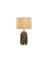 Desk lamp Home ESPRIT Brown Beige Golden 50 W 220 V 33 x 33 x 56 cm | Tienda24 Tienda24.eu