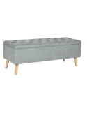 Banqueta Home ESPRIT Preto Verde Natural Madeira 114 x 44 x 42 cm | Tienda24 Tienda24.eu