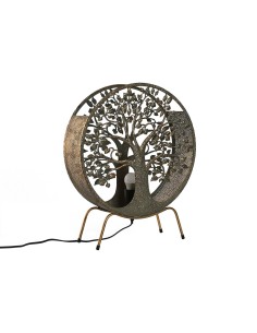 Lampe de bureau Viro Dalí Ambre Zinc 60 W 20 x 37 x 20 cm | Tienda24 Tienda24.eu