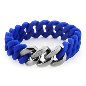 Ladies'Bracelet TheRubz 04-100-066 Blue Grey Silicone Stainless