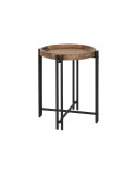 Small Side Table Home ESPRIT Wood Metal 50 x 50 x 60 cm | Tienda24 Tienda24.eu