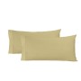 Funda de almohada Alexandra House Living Marrón claro 45 x 80 cm (2 Unidades) de Alexandra House Living, Sábanas y fundas de ...