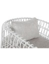 Poltrona Home ESPRIT Branco Metal 76 x 66 x 65 cm | Tienda24 Tienda24.eu