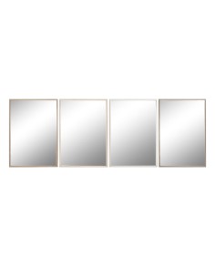 Miroir mural Romimex Naturel Métal Bois MDF 67 x 102 x 1 cm | Tienda24 Tienda24.eu