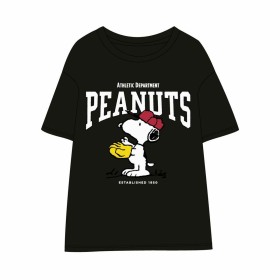 Maglia a Maniche Corte Donna Snoopy Nero di Snoopy, T-shirt - Rif: S0733809, Prezzo: 12,60 €, Sconto: %