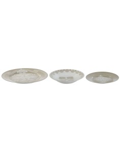 Set di Stoviglie Home ESPRIT Azzurro Beige Porcellana 18 Pezzi 27 x 27 x 2 cm da Home ESPRIT, Servizi combinati - Ref: S30545...