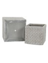 Set of Planters Home ESPRIT Beige Fibreglass Magnesium 44,5 x 44,5 x 42,5 cm (4 Units) | Tienda24 Tienda24.eu