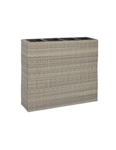 Set of Planters Home ESPRIT Natural Metal Fibre Tropical 32 x 32 x 23 cm | Tienda24 Tienda24.eu