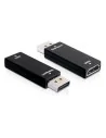 Adaptador DisplayPort a HDMI DELOCK 65258 Negro | Tienda24 Tienda24.eu