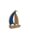 Statua Decorativa Home ESPRIT Azzurro Naturale Mediterraneo 17 x 2,5 x 25 cm da Home ESPRIT, Soprammobili - Ref: S3054604, Pr...