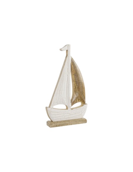 Figurine Décorative Home ESPRIT Blanc Naturel méditerranéen 23 x 5 x 50 cm | Tienda24 Tienda24.eu