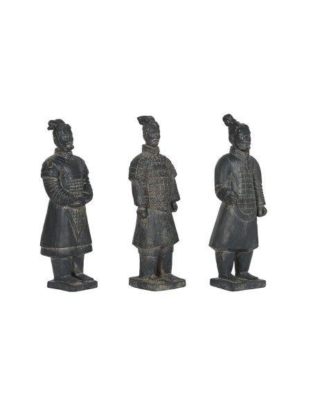 Figurine Décorative Home ESPRIT Gris Guerrier 18,5 x 16,5 x 57 cm (3 Unités) | Tienda24 Tienda24.eu