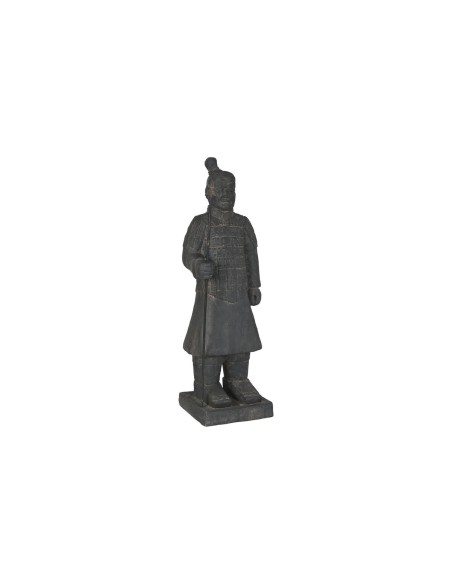 Figurine Décorative Home ESPRIT Gris Oriental Guerrier 37 x 36 x 120 cm | Tienda24 Tienda24.eu