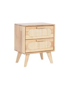 Comodino Home ESPRIT Legno Metallo Rattan 40 x 30 x 48 cm da Home ESPRIT, Comodini - Ref: S3054684, Precio: 117,45 €, Descuen...