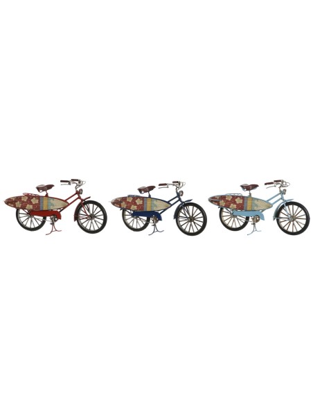 Figura Decorativa Home ESPRIT 27 x 9,5 x 14,5 cm (3 Unidades) Bicicleta | Tienda24 Tienda24.eu