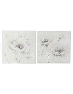 Bild DKD Home Decor Girl Blomster 120 x 3 x 80 cm Moderne (2 Stück) | Tienda24 Tienda24.eu