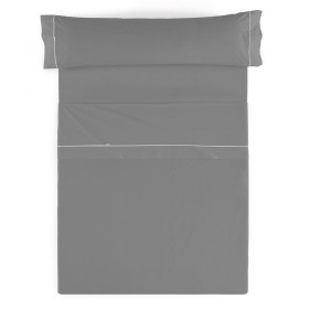 Bedding set Alexandra House Living Dark grey Single 3 Pieces by Alexandra House Living, Sheets and pillowcases - Ref: D160275...