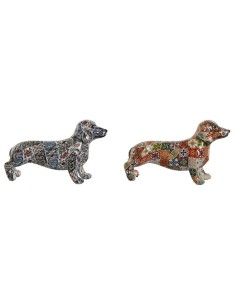 Figura Decorativa Romimex Chihuahua Dorado 19 x 25 x 14 cm | Tienda24 Tienda24.eu