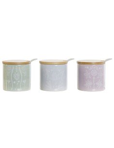 Sugar Bowl Versa Cozy Hearts Ceramic (8,8 x 10,3 x 8,8 cm) | Tienda24 Tienda24.eu