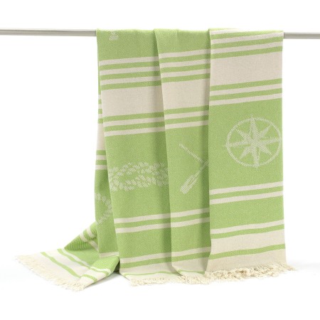 Beach Towel Alexandra House Living Maca Pistachio 125 x 180 cm by Alexandra House Living, Towels - Ref: D1602763, Price: 13,4...