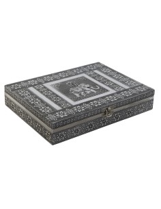 Jewelry box DKD Home Decor 40 x 16 x 19 cm Wood Brown Turquoise | Tienda24 Tienda24.eu