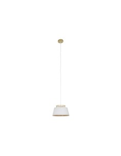 Lampadario DKD Home Decor Bianco Marrone Naturale Bambù 50 W 30 x 30 x 20 cm da DKD Home Decor, Plafoniere - Ref: S3054850, P...