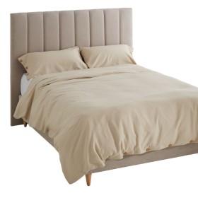 Bettbezug-Set Alexandra House Living Suiza Beige King size 3 Stücke von Alexandra House Living, Bettdecken und Bettdeckenbezü...