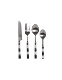 Cutlery DKD Home Decor Black Silver Resin Stainless steel 4,5 x 1,5 x 22 cm 16 Pieces | Tienda24 Tienda24.eu