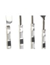 Cutlery DKD Home Decor Black Silver Resin Stainless steel 4,5 x 1,5 x 22 cm 16 Pieces | Tienda24 Tienda24.eu