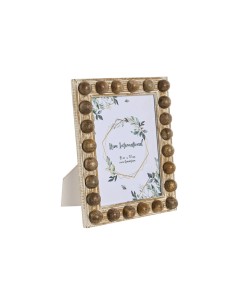 Photo frame Crystal Wood Brown Bronze Plastic (16,5 x 2 x 21 cm) (6 Units) | Tienda24 Tienda24.eu