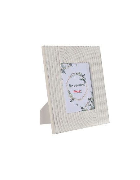 Cadre photo Home ESPRIT Blanc Verre Bois MDF Indien 26,5 x 1,5 x 32 cm | Tienda24 Tienda24.eu