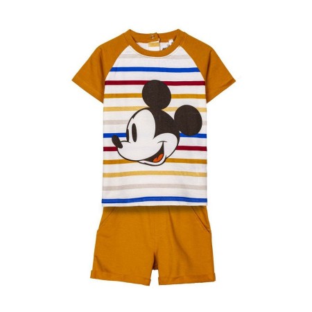 Set of clothes Mickey Mouse Mustard Children's by Mickey Mouse, Trouser & Top Sets - Ref: S0735881, Price: 18,43 €, Discount: %