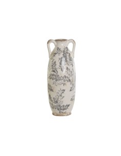 Vaso Home ESPRIT Bianco Marrone Grigio Gres Foglia della pianta 13 x 13 x 35 cm da Home ESPRIT, Vasi - Ref: S3054959, Precio:...