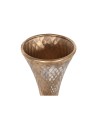 Vase Home ESPRIT Golden Metal 18 x 18 x 97 cm | Tienda24 Tienda24.eu