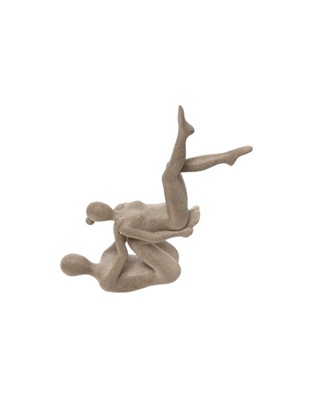 Decorative Figure Home ESPRIT Beige Yoga 20 x 10 x 50 cm | Tienda24 Tienda24.eu