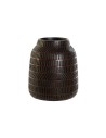 Vase Home ESPRIT Brown Black Resin Colonial 19 x 19 x 21 cm | Tienda24 Tienda24.eu