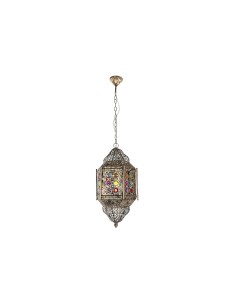 Ceiling Light DKD Home Decor 32 x 32 x 26 cm Crystal Multicolour 25 W (2 Units) | Tienda24 Tienda24.eu