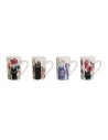 Mug Home ESPRIT Multicolour Porcelain Cat (4 Units) | Tienda24 Tienda24.eu