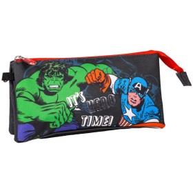 Trousse Fourre-Tout Triple The Avengers Multicouleur 22,5 x 2,5 x 11,5 cm de The Avengers, Trousses - Réf : S0736708, Prix : ...