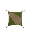 Almofada Home ESPRIT Verde Natural Boho 45 x 5 x 45 cm | Tienda24 Tienda24.eu