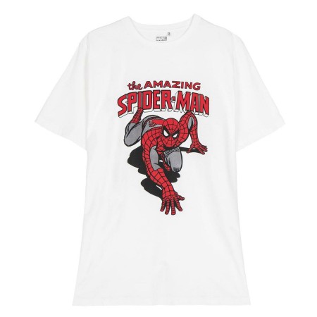 T shirt à manches courtes Enfant Spider-Man Blanc de Spider-Man, T-shirts - Réf : S0737274, Prix : 10,32 €, Remise : %