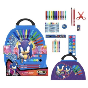 Papierwaren-Set Sonic Aktentasche Dunkelblau von Sonic, Schulschreibsets - Ref: S0737420, Preis: 11,11 €, Rabatt: %