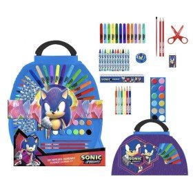 Stationery Set Sonic Briefcase Dark blue by Sonic, School Supply Sets - Ref: S0737420, Price: 11,11 €, Discount: %