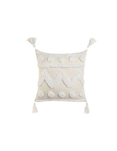 Cojín Home ESPRIT Verde Beige Flecos Cottage 45 x 45 cm | Tienda24 Tienda24.eu