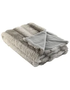 Coperta Home ESPRIT Grigio 130 x 170 x 0,5 cm da Home ESPRIT, Coperte e copriletti - Ref: S3055328, Precio: 32,42 €, Descuent...